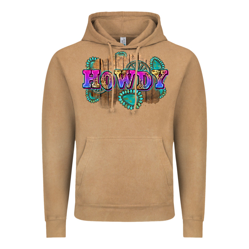 Howdy Vintage Hoodie by Zillion Design Studio | Teevron