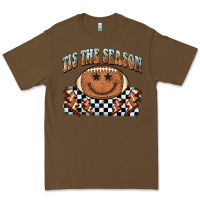 Cacao tis the season football smiley face Premium Tee - BarkalooDesign