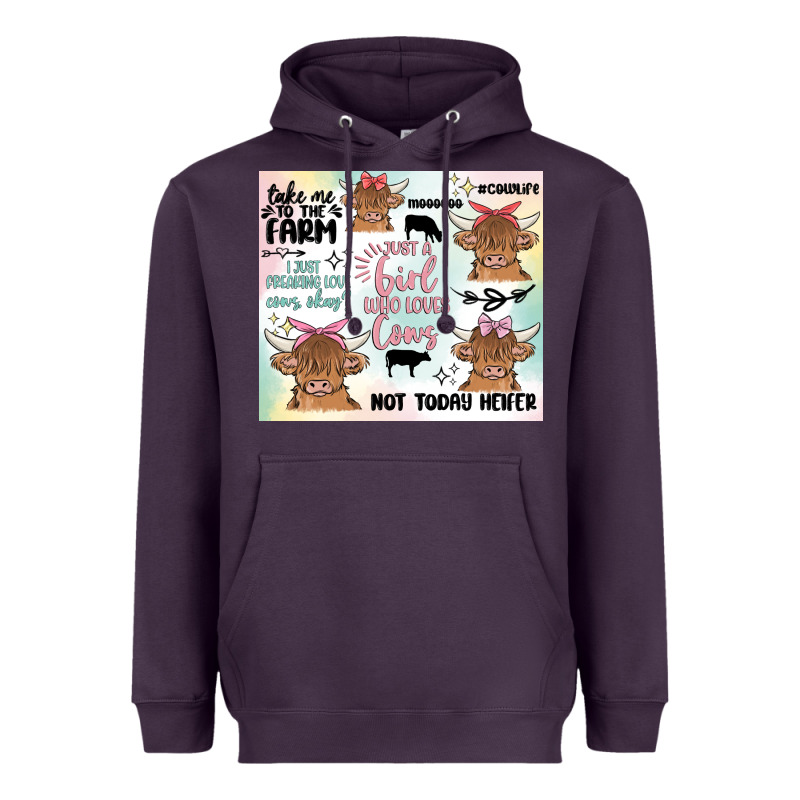 Cow Farm Life Heavyweight Hoodie by MaliasSmallBusiness | Teevron