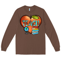 Chestnut teach heart Long Sleeve Tee - JahusDesignShop