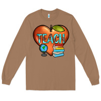 Toasted Coconut teach heart Long Sleeve Tee - JahusDesignShop