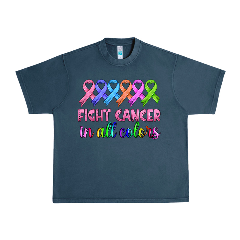 Fight Cancer In All Colors Urban Heavy Tee by HRA Design Shop | Teevron
