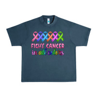 Midnight Navy fight cancer in all colors Urban Heavy Tee - HRA Design Shop