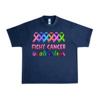 Navy fight cancer in all colors Urban Heavy Tee - HRA Design Shop