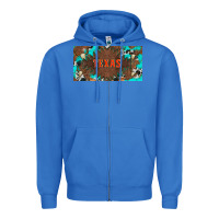 True Royal western texas and bullskulls with turquoise and leopard licanse plate Zipper Hoodie - Artiststas