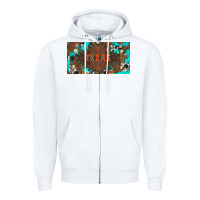 White western texas and bullskulls with turquoise and leopard licanse plate Zipper Hoodie - Artiststas