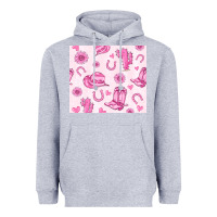 Heather Grey cowgirl valentine's day Heavyweight Hoodie - MaliasSmallBusiness
