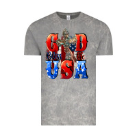 Cloud Rock God bless the USA  4th of july Vintage Tee - CowGirlArtShop