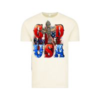 Vintage Arctic God bless the USA  4th of july Vintage Tee - CowGirlArtShop