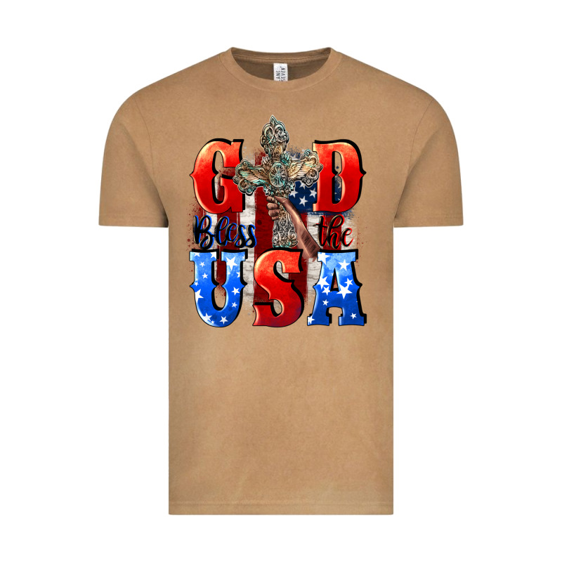 God Bless The Usa  4th Of July Vintage Tee by CowGirlArtShop | Teevron