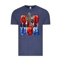 Vintage Denim God bless the USA  4th of july Vintage Tee - CowGirlArtShop
