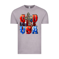 Vintage Zinc God bless the USA  4th of july Vintage Tee - CowGirlArtShop