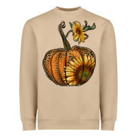 Mushroom pumpkin with sunflower Heavyweight Sweatshirt - RanaPortraitStore