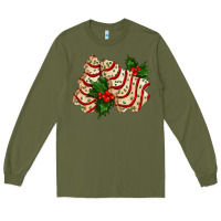 Army Green white christmas tree cake ado Long Sleeve Tee - AdoDesignShop
