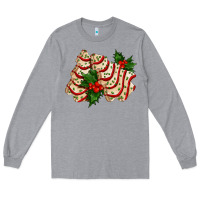 Heather Grey white christmas tree cake ado Long Sleeve Tee - AdoDesignShop