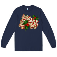 Navy white christmas tree cake ado Long Sleeve Tee - AdoDesignShop