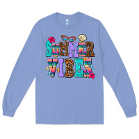 Colony Blue summer vibes Long Sleeve Tee - AdoDesignShop