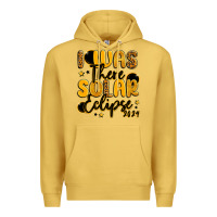 Antique Gold i was there solar eclipse 2024 Premium Hoodie - LillyAllenDesigns