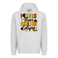 Dove Grey i was there solar eclipse 2024 Premium Hoodie - LillyAllenDesigns