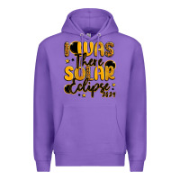 Purple i was there solar eclipse 2024 Premium Hoodie - LillyAllenDesigns