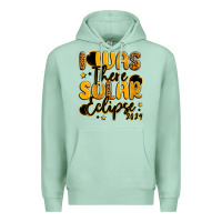 Seafoam i was there solar eclipse 2024 Premium Hoodie - LillyAllenDesigns