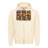Sandshell western serape cowhide and leopard background Zipper Hoodie - Artiststas