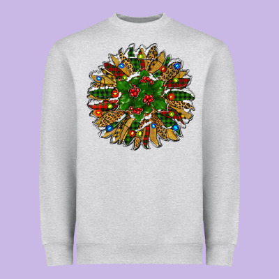 New Year Sunflower Heavyweight Sweatshirt Designed By Ranaportraitstore