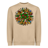 Mushroom new year sunflower Heavyweight Sweatshirt - RanaPortraitStore