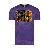 Cloud Purple juneteenth brush stroke Vintage Tee - HRA Design Shop
