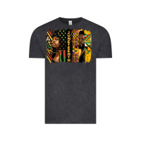 Vintage Black juneteenth brush stroke Vintage Tee - HRA Design Shop