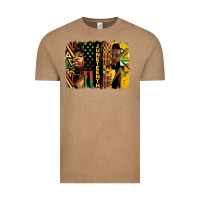 Vintage Coffee juneteenth brush stroke Vintage Tee - HRA Design Shop