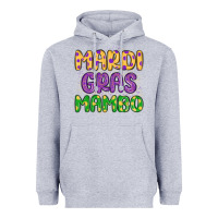 Heather Grey mardi gras mambo Heavyweight Hoodie - MaliasSmallBusiness