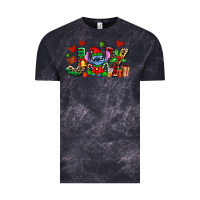 Cloud Black joy with christmas elf stitch Vintage Tee - AdoDesignShop