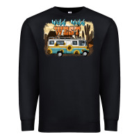 Black wild wild west Premium Sweatshirt - NancyCooperArtShop