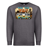 Charcoal Heather wild wild west Premium Sweatshirt - NancyCooperArtShop
