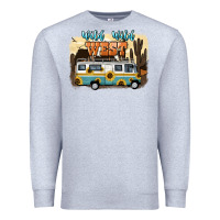 Heather Grey wild wild west Premium Sweatshirt - NancyCooperArtShop