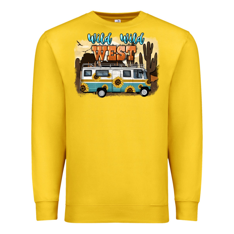 Wild Wild West Premium Sweatshirt by NancyCooperArtShop | Teevron