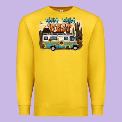 Wild Wild West Premium Sweatshirt Designed By Nancycooperartshop