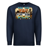 Navy wild wild west Premium Sweatshirt - NancyCooperArtShop