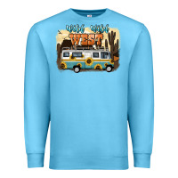 Ocean Blue wild wild west Premium Sweatshirt - NancyCooperArtShop