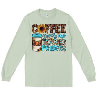 Matcha coffee gives me teacher powers Long Sleeve Tee - JahusDesignShop