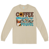 Mushroom coffee gives me teacher powers Long Sleeve Tee - JahusDesignShop