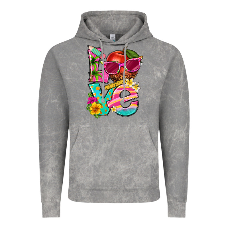 Love Summer Teacher Vintage Hoodie by texasbilliewilder | Teevron