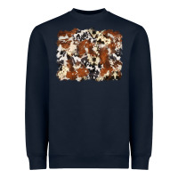 Navy cowhide background Heavyweight Sweatshirt - Zillion Design Studio