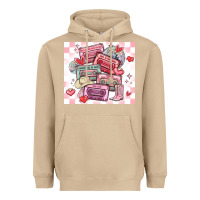 Mushroom valentine's day cassette tapes Heavyweight Hoodie - MaliasSmallBusiness