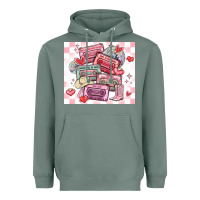Sage valentine's day cassette tapes Heavyweight Hoodie - MaliasSmallBusiness