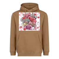 Toasted Coconut valentine's day cassette tapes Heavyweight Hoodie - MaliasSmallBusiness