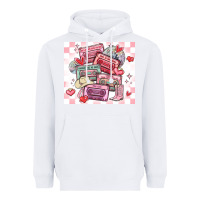 White valentine's day cassette tapes Heavyweight Hoodie - MaliasSmallBusiness