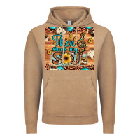 Vintage Coffee then sings my soul treble clef Vintage Hoodie - JahusDesignShop