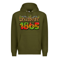 Army Green celebrate 1865 juneteenth Premium Hoodie - LillyAllenDesigns